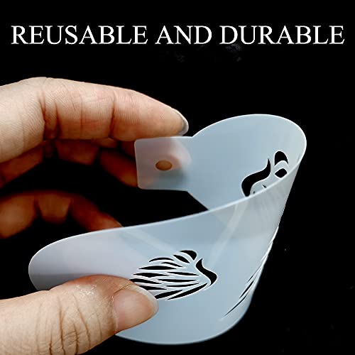 Bowitzki 5pcs Reusable Face Paint Stencils for Body Art Painting Halloween Party Makeup Temporary Tattoos Stencils (Fairy-1)