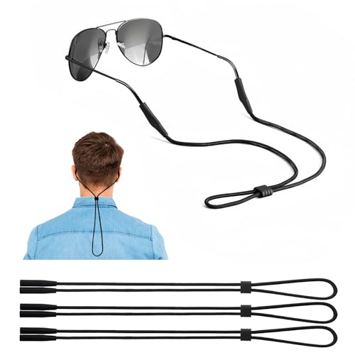 BANSTLE Adjustable Glasses Straps - 3 Pcs Adjustable Eyewear Retainer Glasse Strap for Men, Women and Kids, Eyewear String Lanyard Retainer, Sunglasses Straps, Eyeglasses Straps