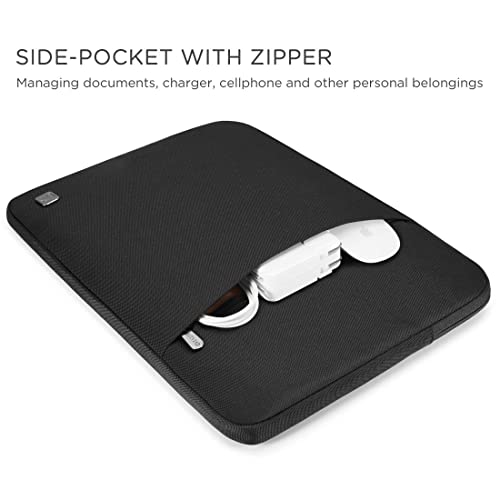NIDOO Laptop Sleeve 10 Inch Tablet Carrying Case Bag Cover for 11" iPad Pro M4 M2/ 11" iPad Air M2 2024/10.9" iPad 10/10.2" iPad/ 10.5" 10.9" iPad Air/Surface Go 2 3/ Samsung Galaxy Tab A8 S8,Black