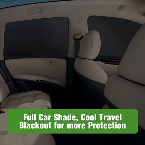 XCBYT Car Window Covers - 4 Pack Car Window Shades Double-Sided Car Privacy Curtains for Breastfeeding, Napping, Dressing, Camping