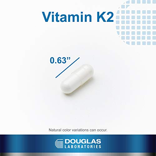 Douglas Laboratories Vitamin K2-90 mcg MK-7 - Supports Bone Formation, Calcium Use, Heart Health & Blood Vessels* - Vegetarian Formula - 60 Capsules