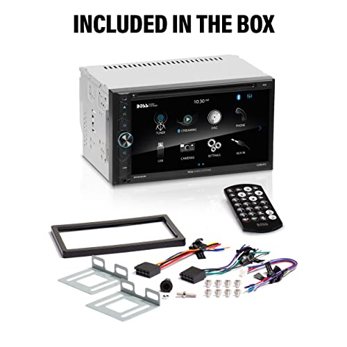 BOSS Audio Systems BV9695B Car Audio Stereo System - 6.95 Inch Double Din, Touchscreen, Bluetooth Audio and Calling Head Unit, CD Player, A-Link (Screen Mirroring), AM/FM Radio Receiver, For Amplifier