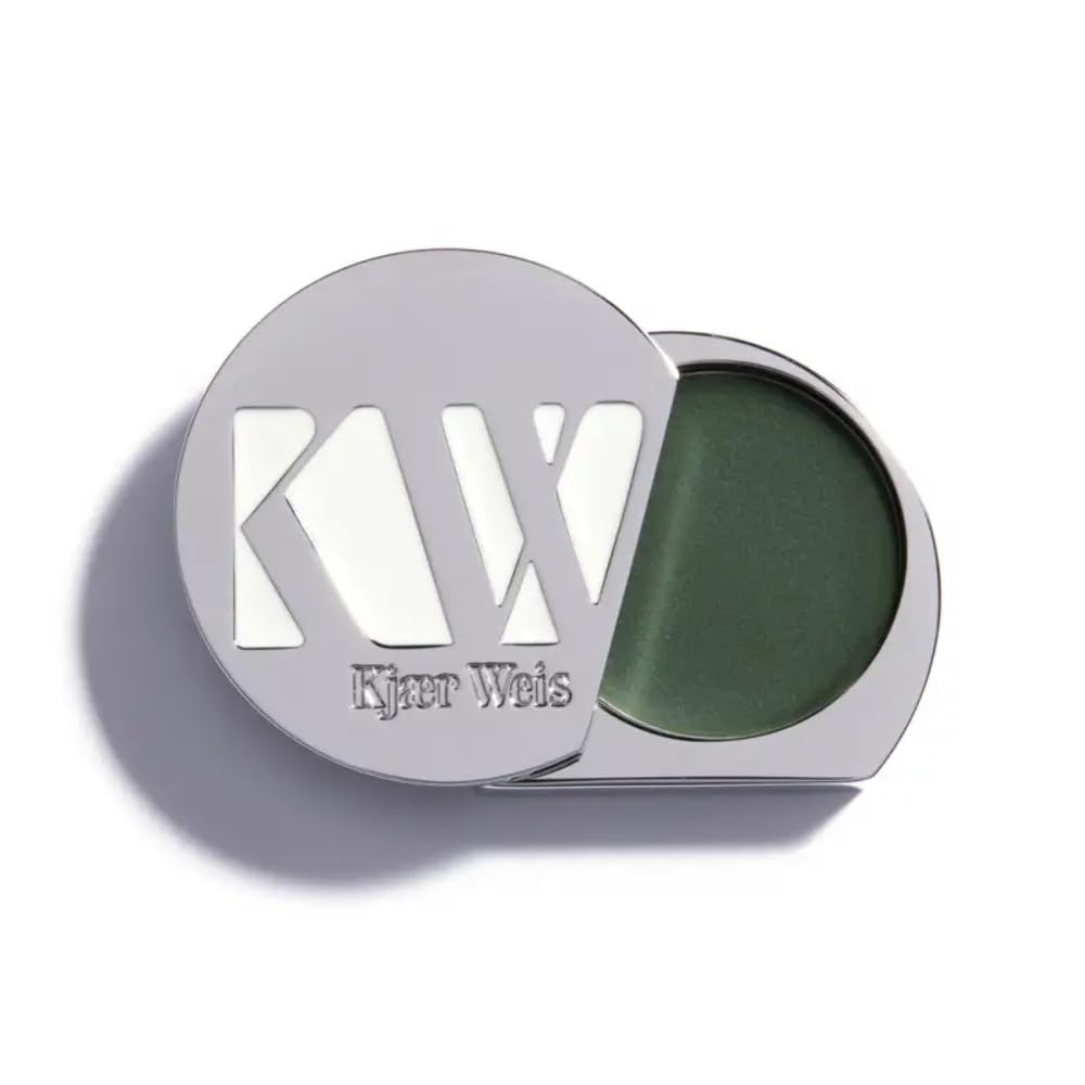 Kjaer Weis Cream Eyeshadow. Highly Pigmented Dark Green Eyeshadow with Organic Ingredients. Blendable Cream Eye Shadow for Long Lasting Eye Makeup. Cruelty Free Clean Makeup - Sublime