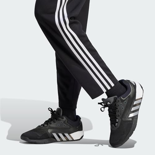 adidas Women's Aeroready Training Essentials 3 Stripes Pants, Black/White, XX-Small