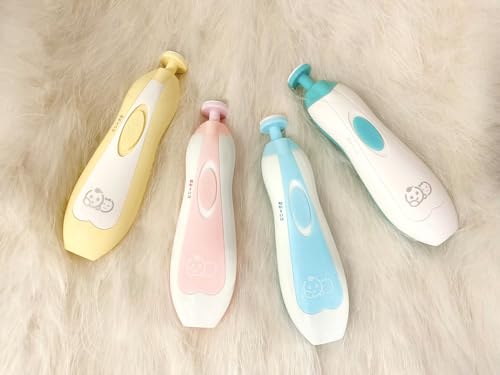 Royal Angels Baby Nail File, 21 in 1 Set with Labels, Electric Nail Kit, Extra 13 Replacement Tools, Baby Nail Trimmer, Baby Nail Care, Newborn Toddler Toes & Fingernails Clipper, Trim & Polish (Blue)