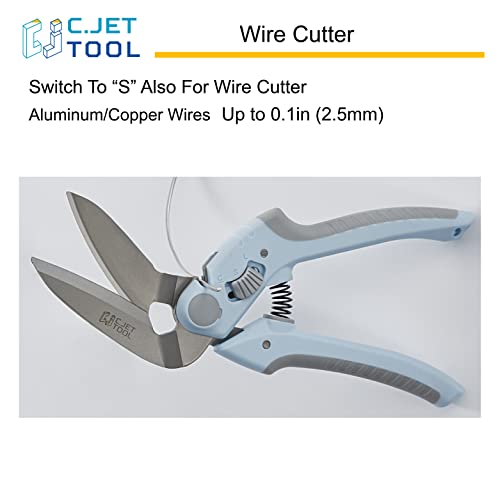 C.JET TOOL 10" Heavy Duty Scissors, Carpet Cutter, Industrial Scissors, Multipurpose, Scissors for Carpet, Cardboard, Leather, Pruning, Gardening, Professional Soft Grip Stainless Steel (Black)