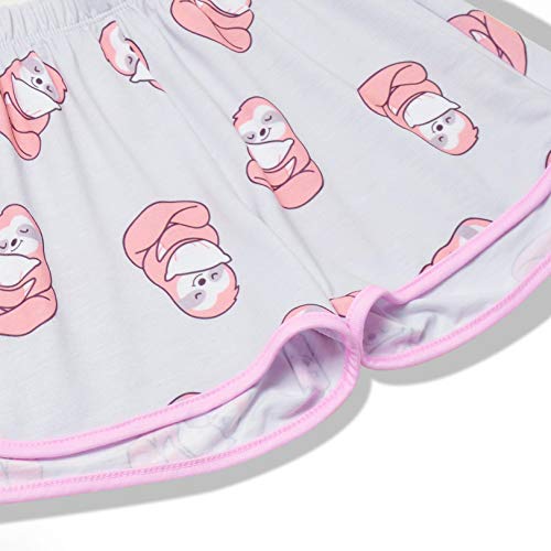 CHILDRENSTAR Dog Pjs Matching Dolls&Girls Pajama Sets Cotton Girls Sleepwear Pink,Size 6 7