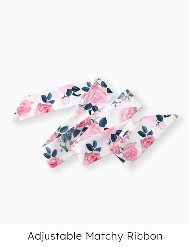 PATPAT Girls 2 Pieces Skirt Set Solid Color Tank Top and Floral Print Skirt Outfits Summer Clothes Sets for Girls, 4-5 Years