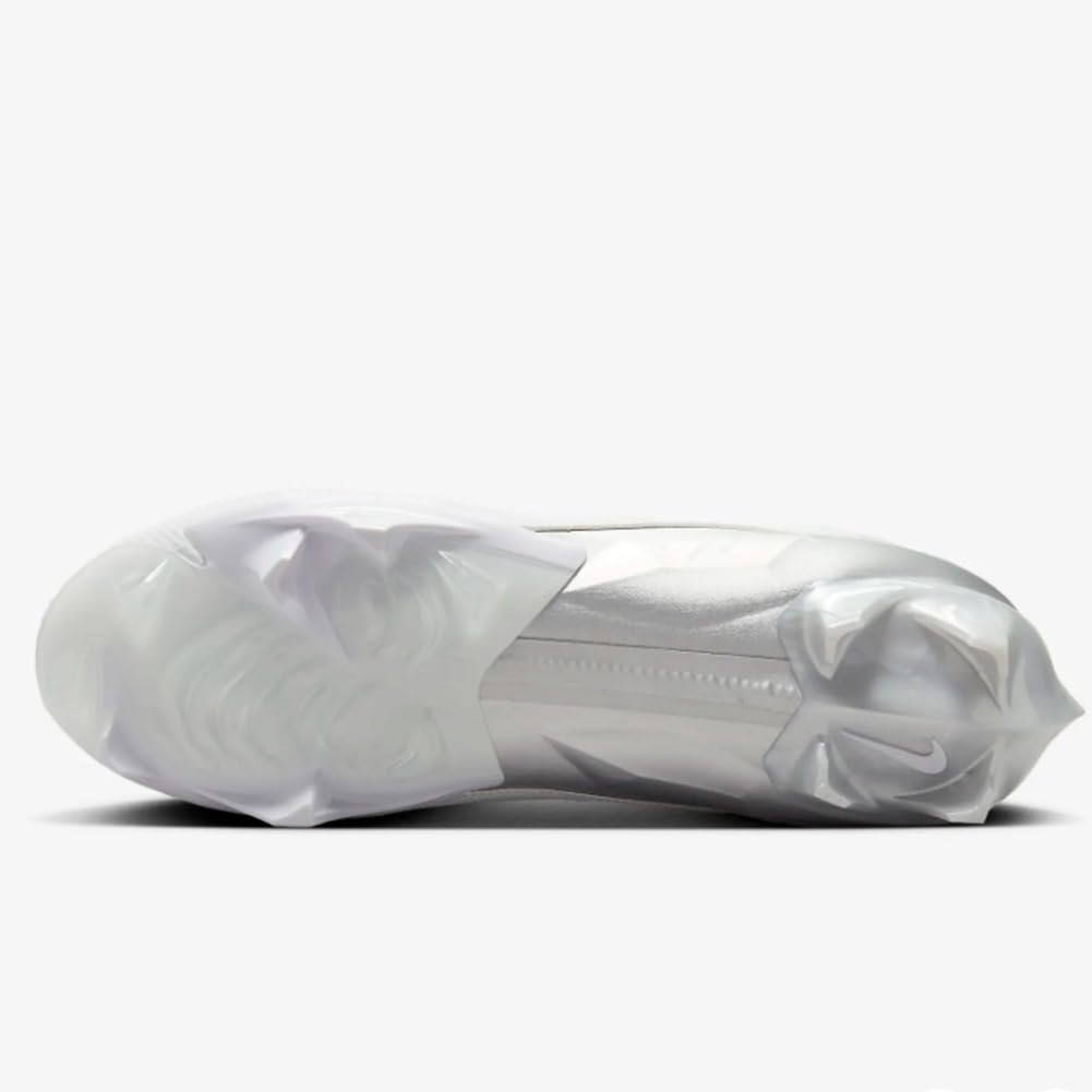 Nike Vapor Edge Elite 360 2 Men's Football Cleats (DA5457-101,White/Metallic Silver-Pure Platinum) Size 12