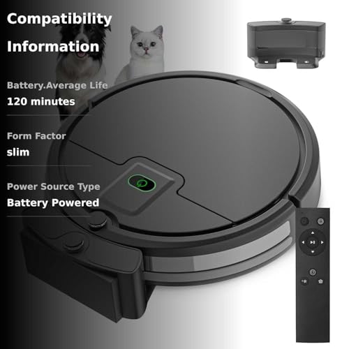 ENCHE Robot Vacuum, Tangle Free Robot Vacuum Cleaner,2900Pa Suction Robotic Vacuum Cleaner with Remote Control,Automatic Self-Charging,Long Run Time,Slim&Quiet for Low Carpet Pet Hair
