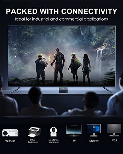 KAMRUI AK1 Plus Mini PC Computers, Intel 12th N95(up to 3.4GHz) Mini Desktop Computer 8GB RAM 256GB SSD, Micro PC Computer Support 4K HDMI, Desktop PC with Dual WiFi, BT4.2 for Business Home Office