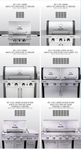 Char-Broil 3297527R04 Professional/Signature/Commercial Series TRU-Infrared Replacement Grate & Emitter, Pack of 1, Gray