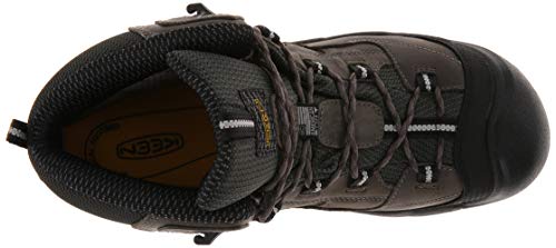 KEEN Utility Men's Braddock Mid Steel Toe Waterproof Work Shoe, Cascade Brown/Tawny Olive, 9.5 Wide US