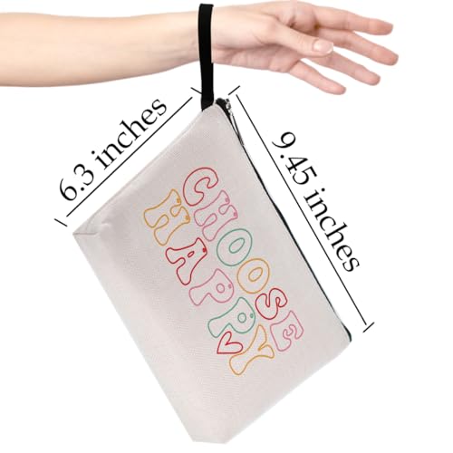 Inspirational Gifts Makeup Bag Motivational Cosmetic Bag for Women Sister Girls Classmates Encouragement Friendship Gifts Zipper Pouch Bag Appreciate Gifts Travel Toiletry Bag for Birthday Christmas