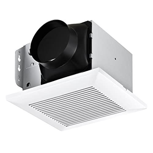 JOEAONZ Bathroom Fan 110 CFM Very Quiet with Matel Housing, Ceiling Mount Exhaust Ventilation Fan Large Air-flow Capacity, Energy-Saving Household Bath Vent Fan, White Plastic Grille