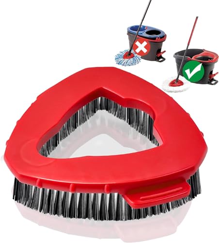 Scrub Brush, Spin Mop Scrub Brush Head Compatible for EasyWring 1-Tank System, Hard Bristle Cleaning Brush for Bathroom, Kitchen, Tub and Tile (Not Fit RinseClean 2-Tank)