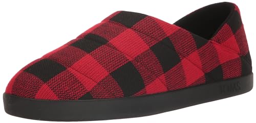 TOMS Men's Ezra Slipper, Shadow Felt/Fleece, 12