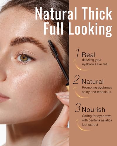WM WESTERN MIRACLE Eyebrow Serum, Thicker & Longer Looking Eyebrows, Eyebrow Essential Serum for Natural Eyebrows, Brow & Lash Enhancing Serum, Vegan & Cruelty-Free - 1 Pack