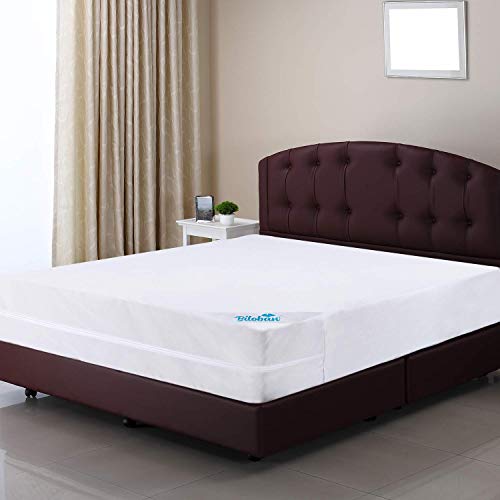 Zippered Twin Mattress Protector Waterproof (4/5/7/9Inches), Mattress Cover Fits for Amazon Basics & ZINUS Box Spring Mattress for Kids, 6 Sides Wrapping Zippered Mattress Encasement