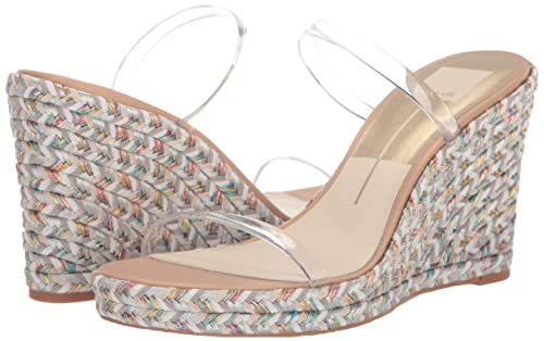DOLCE VITA Women's Tamara Sandal, Crystal Vinyl, 8