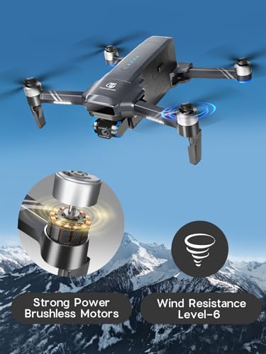 TRIPLEFINE TF35 PRO 2-Axis Gimbal Drone with Camera 4K, 2 Batteries 80-Min Flight Time, 11500 FT Range Transmission, 4K/30FPS Camera GPS-Drone, FAA Certification Completed