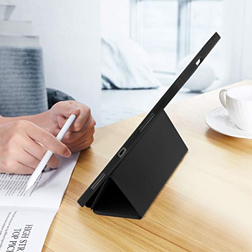 SIWENGDE Case for iPad Pro 11 Inch 4th/3rd/2nd Generation 2022/2021/2020 with Pencil Holder [Support iPad 2nd Pencil Charging] Slim Trifold Stand Smart Protective Cover, Auto Wake/Sleep(Black)