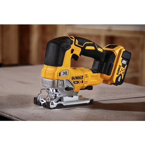 DEWALT 20V MAX XR Jig Saw, 3,200 Blade Speed, Cordless, Brushless Motor, LED Light, Bare Tool Only (DCS334B)