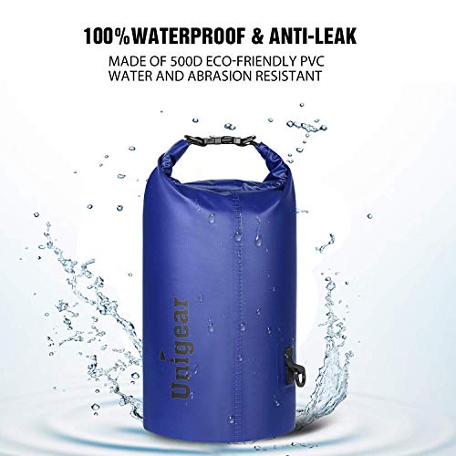Unigear Waterproof Bags/Waterproof Bags/Dry Bag (2L/5L/10L/20L/30L/40L) for Outdoor Activities and Water Sports, Camping, Boating, Kayaking, Fishing with Waterproof Phone Pouch