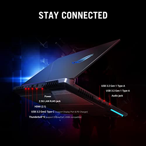 ASUS ROG Strix Scar 15 Gaming Laptop, 15.6” 240Hz IPS QHD Display, NVIDIA GeForce RTX 3070 Ti, Intel Core i9 12900H, 16GB DDR5, 1TB SSD, Per-Key RGB Keyboard, Windows 11 Home, G533ZW-AS94Q,Black