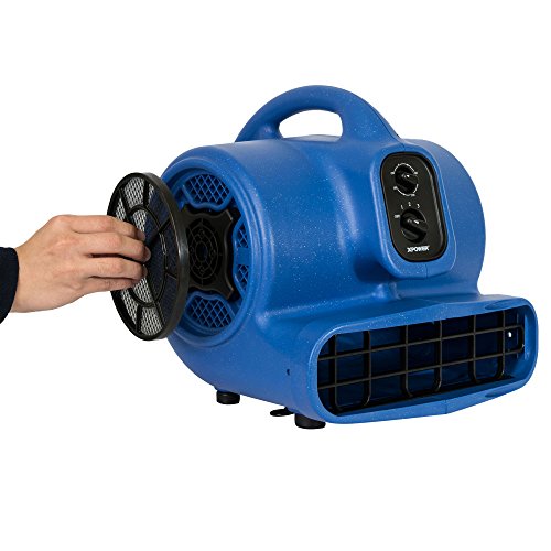 XPOWER X-430TF-MDK 1/3HP Professional Pet Grooming Carbon Dust Free Cage Dryer with Multi Drying Kit & Timer for Quicker Turnaround Time