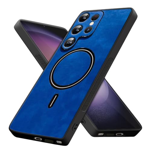 Luhuanx Case for Samsung S24 Ultra, Designed for Samsung Galaxy S24 Ultra Cases for S24 Ultra Phone Cover with Full Lens,Phone Protector (Blue)