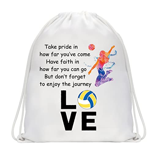 CMNIM Love Volleyball Gifts Volleyball Pouch Makeup Bag Cosmetic Volleyball Player Gifts Volleyball Team Gifts for Volleyball Lover Inspirational Gifts Travel Toiletry Bag