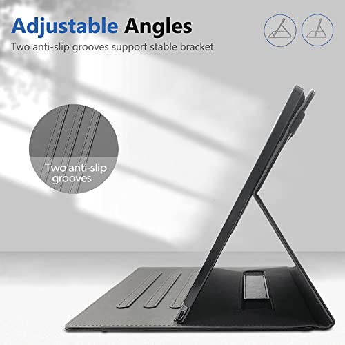 E NET-CASE Case for Remarkable 2 Tablet 10.3 inch (2020 Released) - New Upgraded Design 360 Degree Rotating Stand Cover for Remarkable 2 Digital Paper with Pencil Holder (Black)