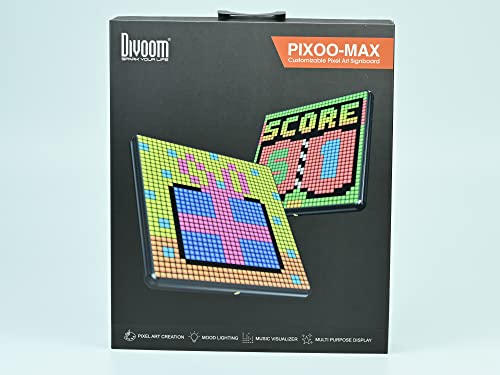 Divoom Pixoo-Max Pixel Display, APP Cellphone Control Display with 32 X 32 Programmable LED Screen for Home Decoration, Business Advertisement