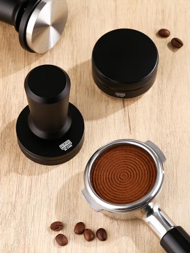 51mm Espresso Tamper, YOLOYO 30lb Consistent Pressure Coffee Tamper, Calibrated Tamper for Espresso Machine 51mm, Spring Loaded Tamper with Stainless Steel Base and Matching Stand