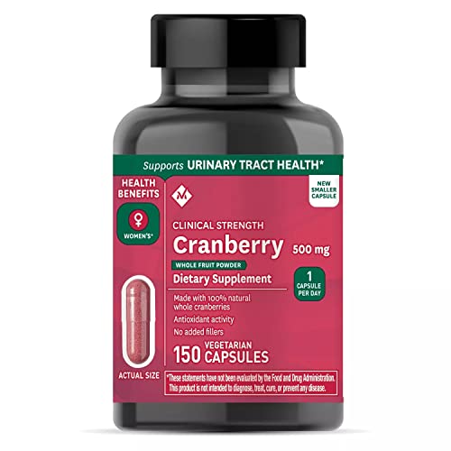 Member's Mark Clinical Strength Cranberry Supplement, 500mg, 150 Count (2 Pack)