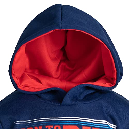 SEGA Sonic the Hedgehog Toddler Boys Fleece Athletic Pullover Hoodie Navy 3T