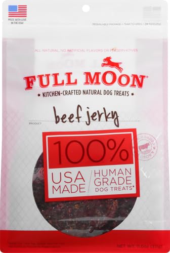 Full Moon Chicken Jerky Healthy All Natural Dog Treats Human Grade Made in USA Grain Free 6 oz