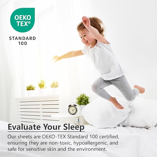 American Home Collection Twin Sheet Set - 3 Pieces Extra Soft Bedding Sheets & Pillowcases Set - Breathable, Wrinkle, Fade, and Stain Resistant - Deep Pockets - Oeko-Tex, Navy Soft Bed Sheets