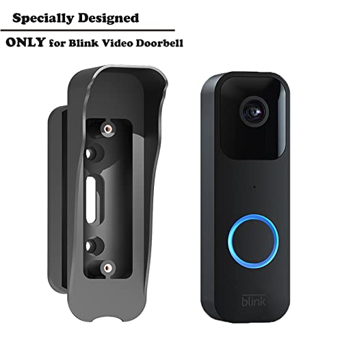 Blink Doorbell Mount, Adjustable Angle Mount Kit (up to 110 Degrees Tilt) for Blink Video Doorbell 2021, Wide Viewing Range Left/Right Adjustable Blink Corner Mount with Mounting Cover (Black)