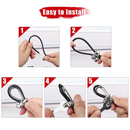 Anglekai Fitness Pulley Cable 79 Inch, Adjustable Home Gym Cable Pulley System Replacement Fitness Cable for Pulley Machine Accessories, Thick 5mm Heavy Duty Pulley Cable for Home Gym(79in)