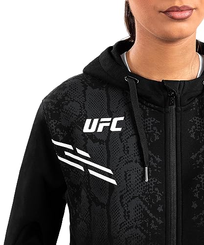 Venum Women's Standard UFC Adrenaline Replica Zip Hoodie, Black, XS