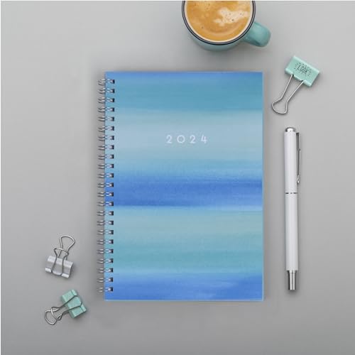 Blue Sky 2024 Weekly and Monthly Planner, January - December, 5" x 8", Frosted Cover, Wirebound, Chloe (144734)