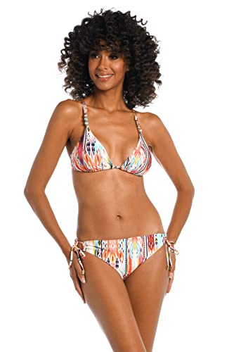 La Blanca Women's Triangle Bikini Swimsuit Top, Multi//Desert Dream, 4
