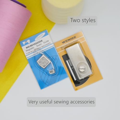 Sewing Magnetic Seam Guide for Sewing Machine,WENICE 2 Pieces Sewing Machine Accessories of Guide Sewing Foot