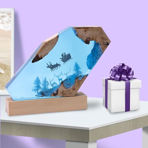 0.5 Gallon Crystal Clear Epoxy Resin, Resin Epoxy Table Top, No Yellowing & No Bubbles, Self Leveling 1:1 Mix for DIY Jewelry, Art Casting Resin Epoxy Kit