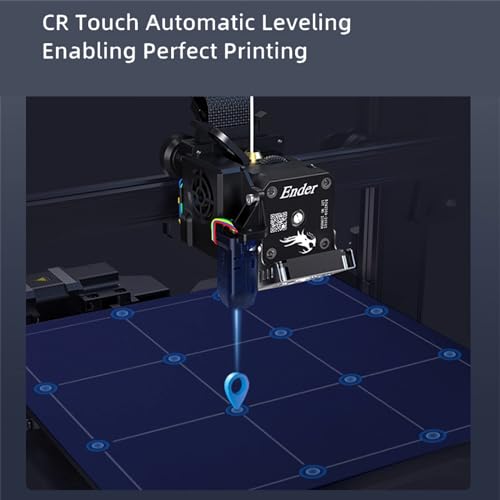 Official Creality Ender 3 V2 3D Printer, Upgraded Ender 3 3D Printer with Carborundum Glass Bed, Silent Motherboard and MeanWell Power Supply, Build Volume 220 x 220 x 250 mm