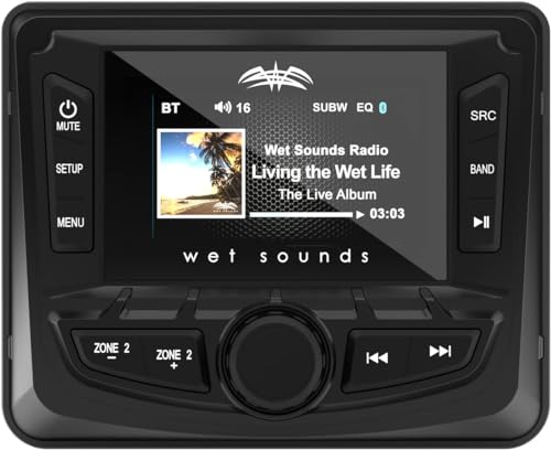 wet sounds | WS-MC-2 | AM/FM/Weather Band Tuner with RBDS and SiriusXM-Ready®