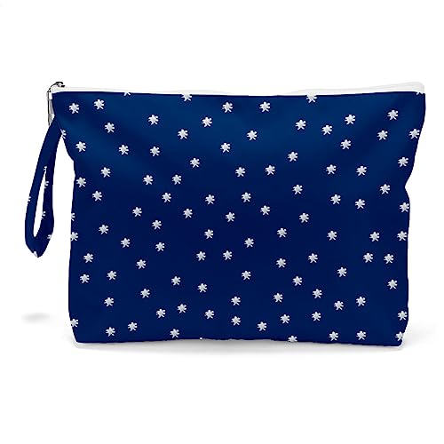 Fokongna Wet Bag, Travel Makeup Bag, Wet Dry Bag, Wet Bag for Swimsuit, Beach Pool Diapers Dirty Yoga Gym Clothes Zipper Pouch for Women Sister Friends Wet Bag Ocean Sea Shells Beach Starfish.361