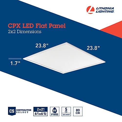Lithonia Ligthing CPX 2X2 ALO7 SWW7 M4 Contractor Select CPX LED Panel & 2X4 40LM SWW7 120 TD DCMK 2 Ft. x 4 Ft. LL CPANL LED Flat Panel with 4000 Lumens and 3500 to 5000K Switchable